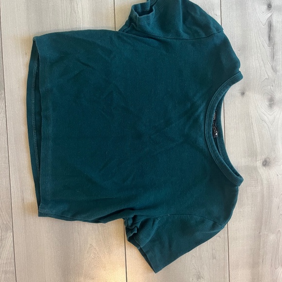 Green Zara Crop Top medium - Picture 1 of 1
